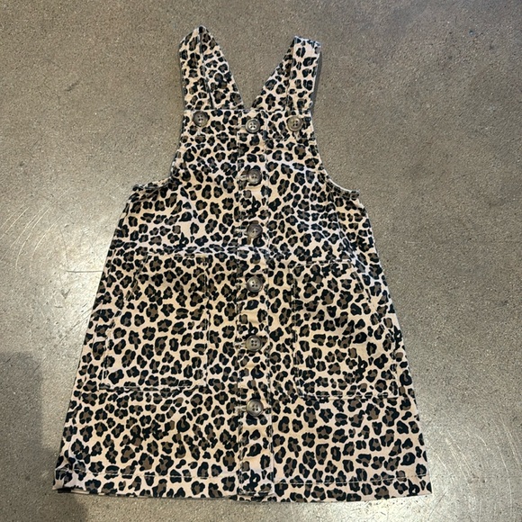 Leopard Overall Dress - Picture 1 of 5